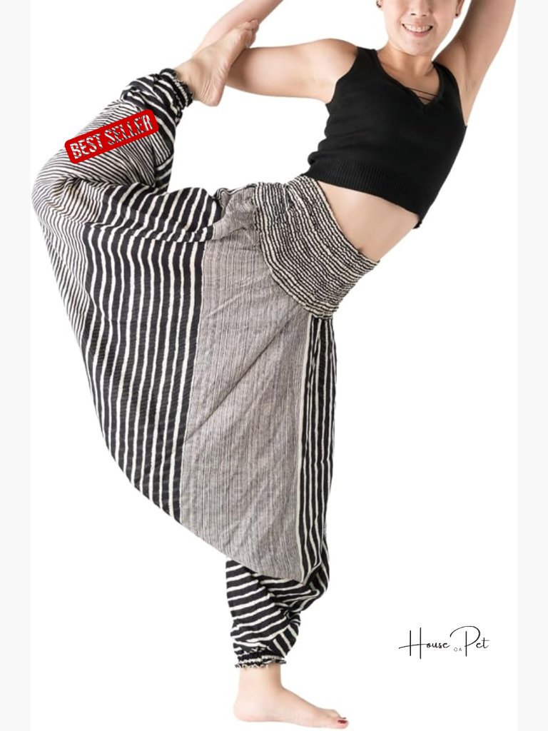 Harem Pants Jumpsuit Boho Yoga Pants Rayon Flowy Hippie Clothes